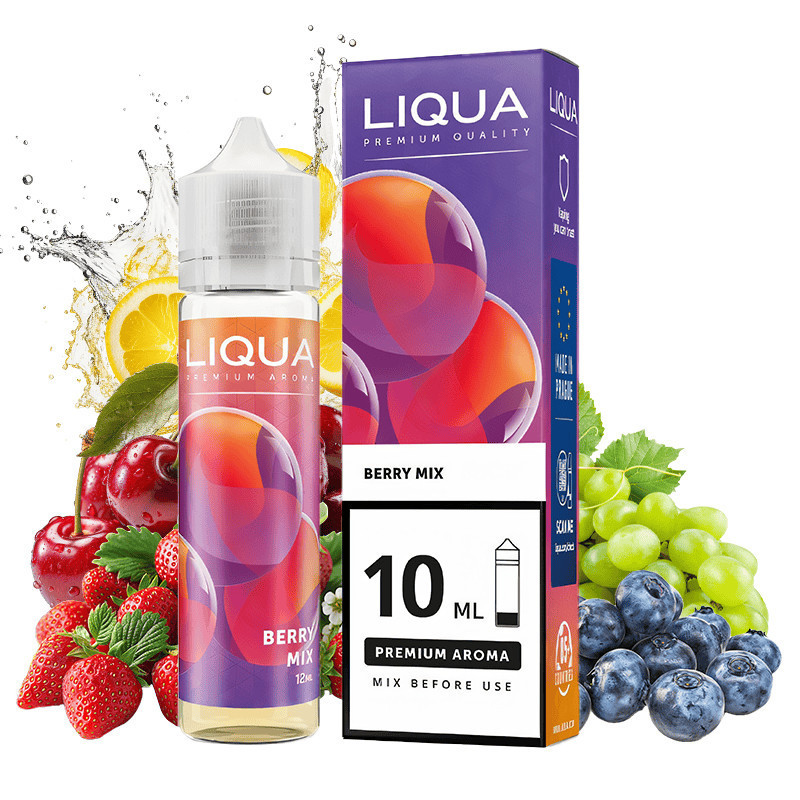 60 ml Berry Mix LIQUA MIX&GO - 10 ml S&V | www.e-smoke.sk