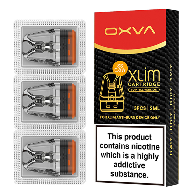3-PACK OXVA Xlim V3 Top Fill SS cartridge | www.e-smoke.sk