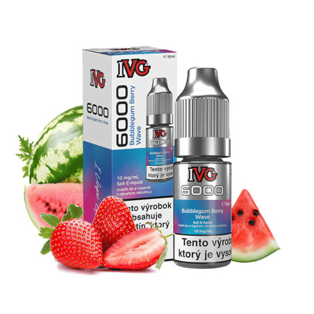 10ml Bubblegum Berry Wave IVG 6000 Salt e-liquid | www.e-smoke.sk