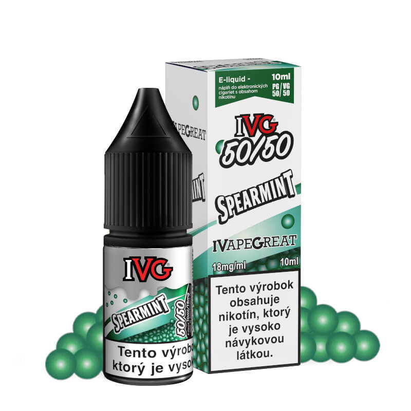 10ml Spearmint IVG 50/50 e-liquid | www.e-smoke.sk