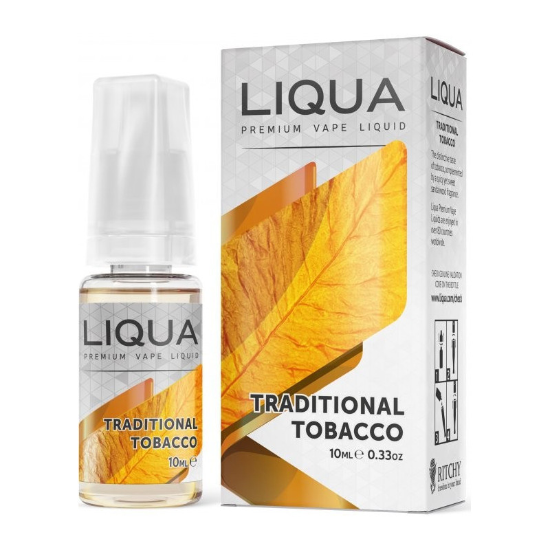 10 ml Traditional Tobacco Liqua Elements e-liquid | www.e-smoke.sk
