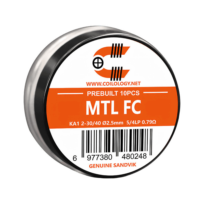10ks MTL Fused Clapton KA1 Coilology špirálky - 0,79Ω
