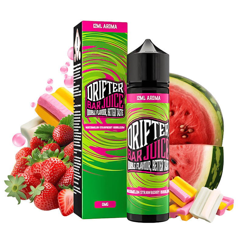 60 ml Watermelon Strawberry Bubblegum DRIFTER BAR JUICE - 12 ml S&V | www.e-smoke.sk