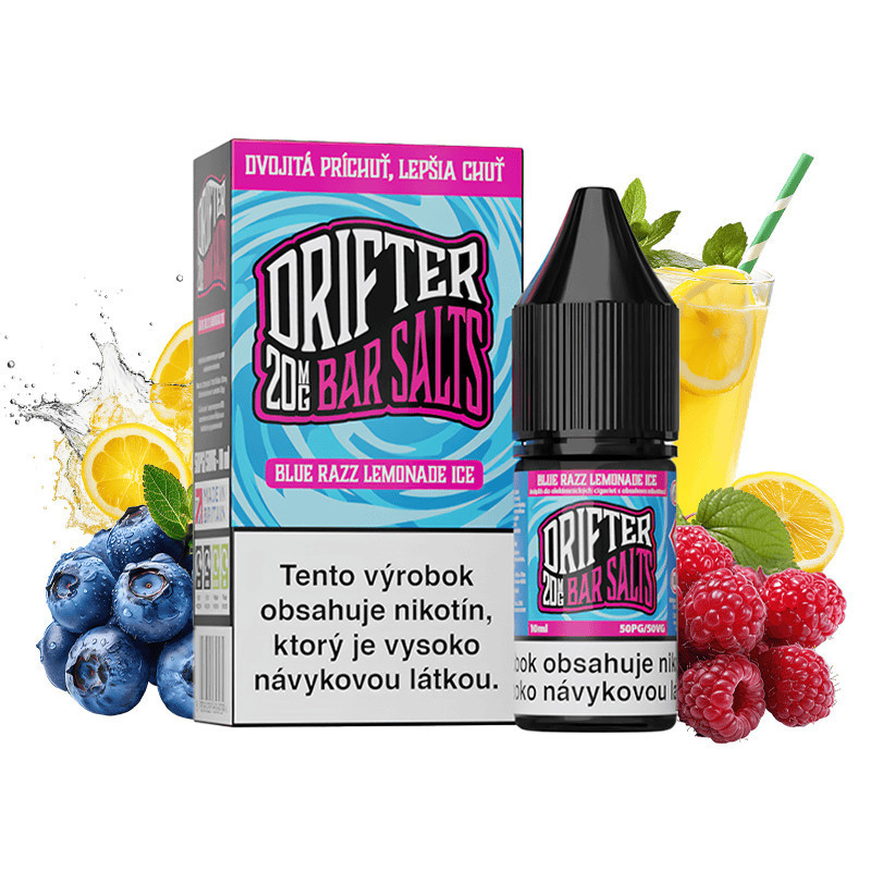 10ml Blue Razz Lemonade Ice Drifter Bar Salts e-liquid | www.e-smoke.sk