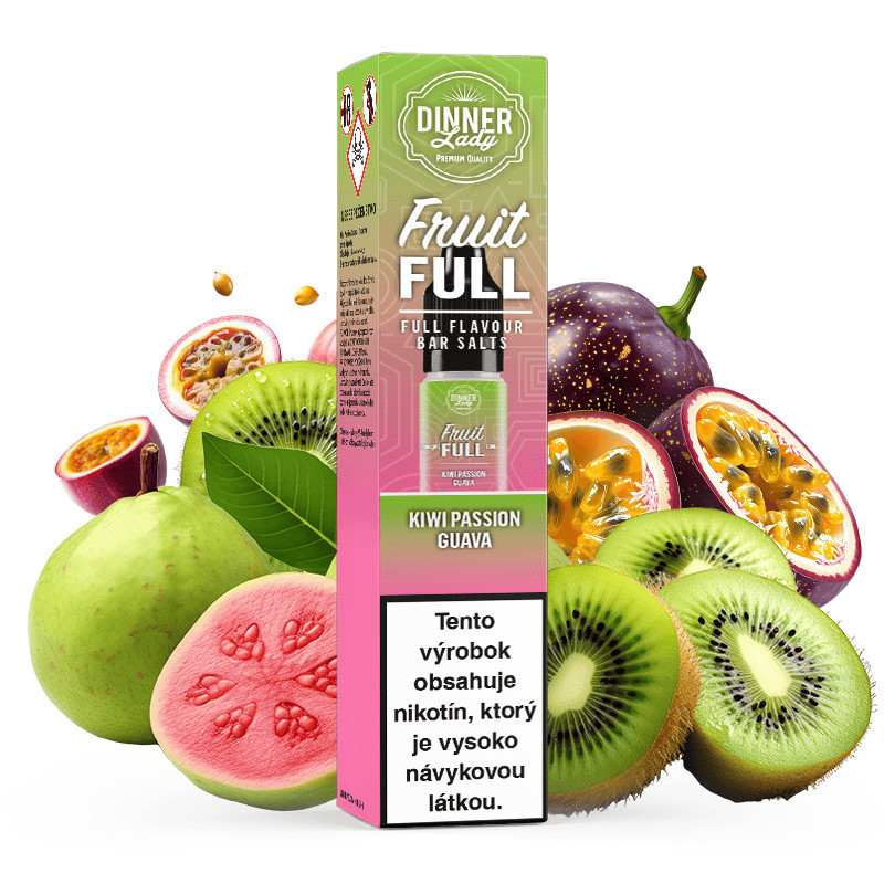 10 ml Kiwi Passion Guava Dinner Lady Bar Salt e-liquid | www.e-smoke.sk