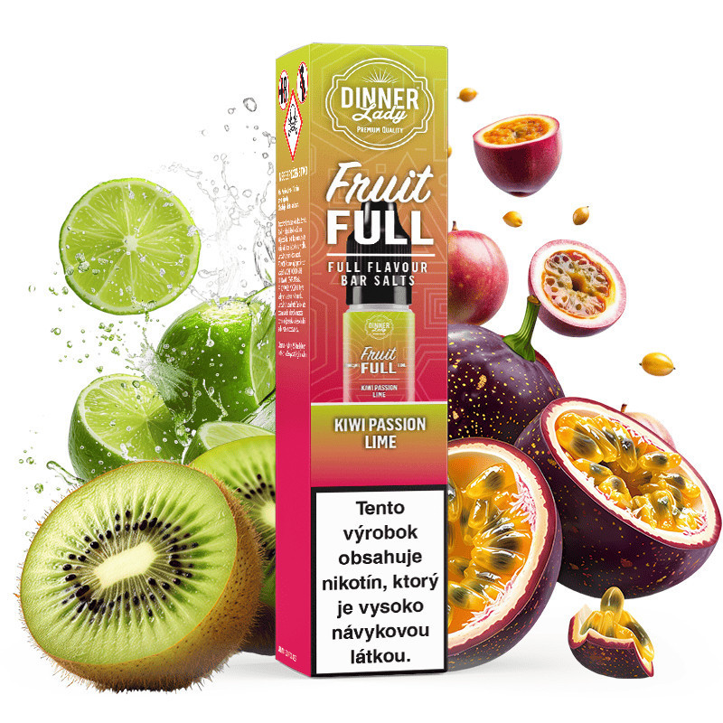 10 ml Kiwi Passion Lime Dinner Lady Bar Salt e-liquid | www.e-smoke.sk