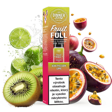 10 ml Kiwi Passion Lime Dinner Lady Bar Salt e-liquid | www.e-smoke.sk