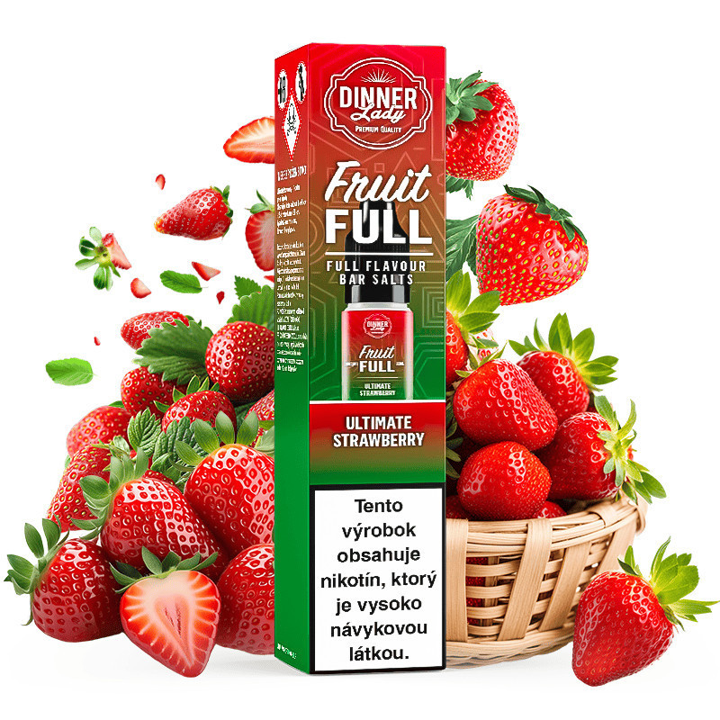 10 ml Ultimate Strawberry Dinner Lady Bar Salt e-liquid | www.e-smoke.sk