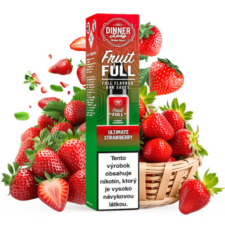 10 ml Ultimate Strawberry Dinner Lady Bar Salt e-liquid | www.e-smoke.sk