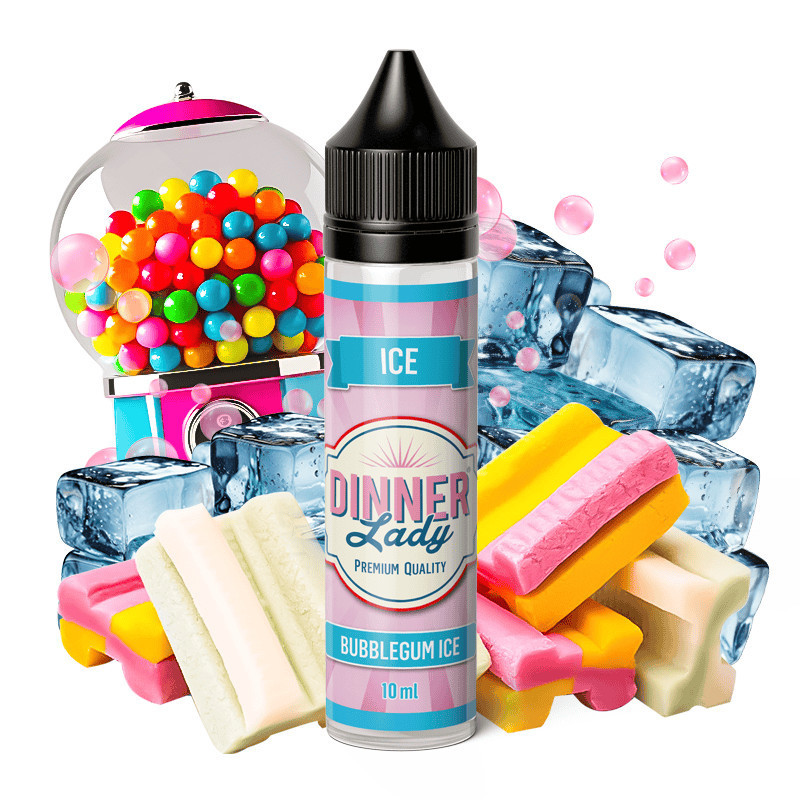 60 ml Bubblegum Ice Dinner Lady - 10 ml S&V | www.e-smoke.sk