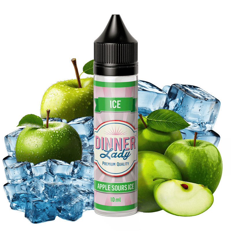 60 ml Apple Sours Ice Dinner Lady - 10 ml S&V | www.e-smoke.sk