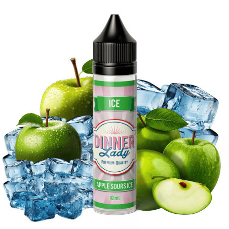 60 ml Apple Sours Ice Dinner Lady - 10 ml S&V | www.e-smoke.sk