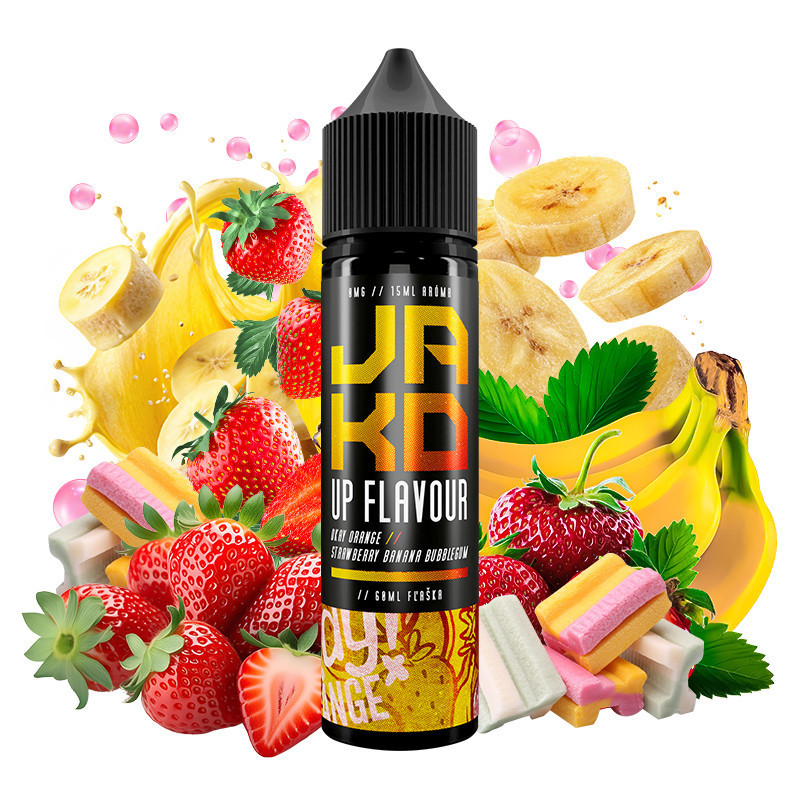 60 ml Strawberry Banana Bubblegum JAKD - 15 ml S&V | e-smoke.sk