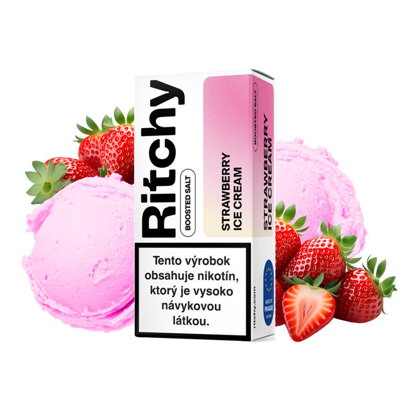 10 ml Strawberry Ice Cream RITCHY SALT e-liquid | www.e-smoke.sk