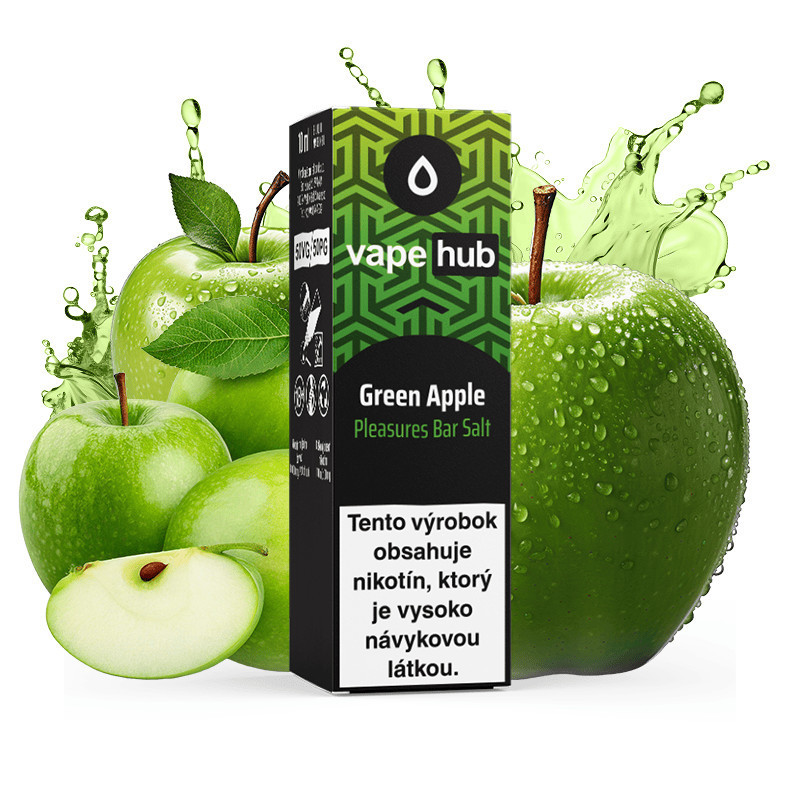 10ml Green Apple Vapehub SALT e-liquid | www.e-smoke.sk