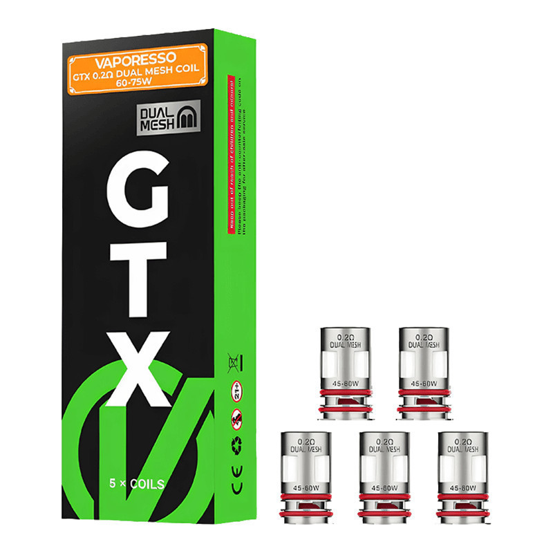 5-PACK Vaporesso GTX V2 DUAL MESH žhaviaca hlava | www.e-smoke.sk
