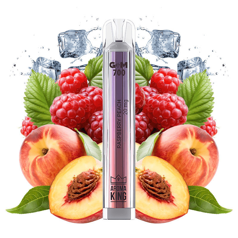 GemBAR Raspberry Peach Aroma King jednorazová el. cigareta