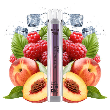GemBAR Raspberry Peach Aroma King jednorazová el. cigareta