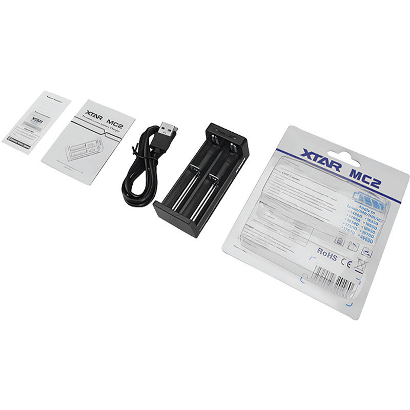 Xtar MC2 Li-Ion nabíjačka pre monočlánky s USB-C káblom