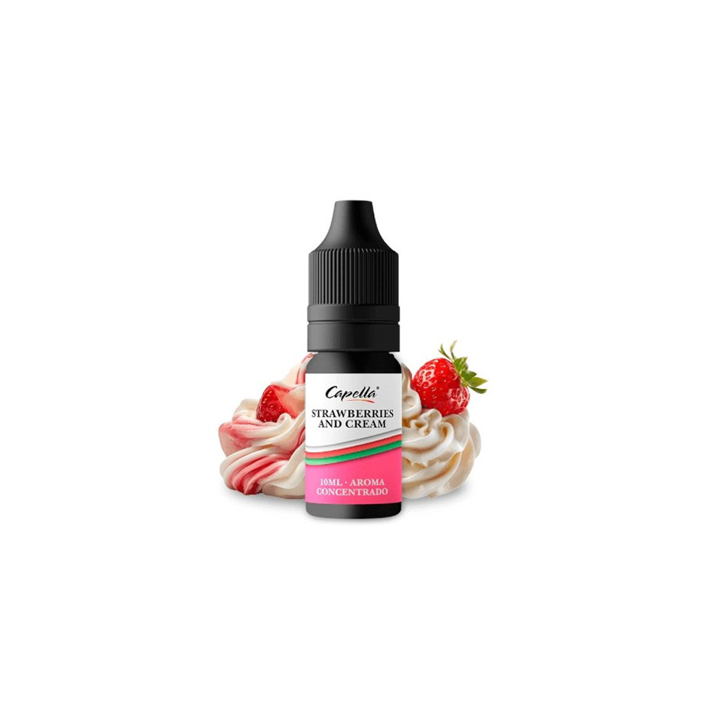 10ml Strawberries and Cream Capella aróma | www.e-smoke.sk