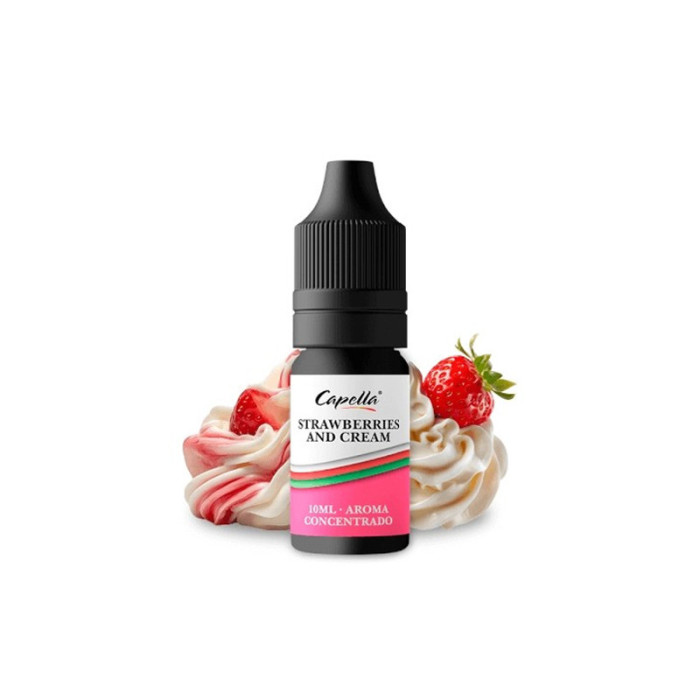 10ml Strawberries and Cream Capella aróma | www.e-smoke.sk