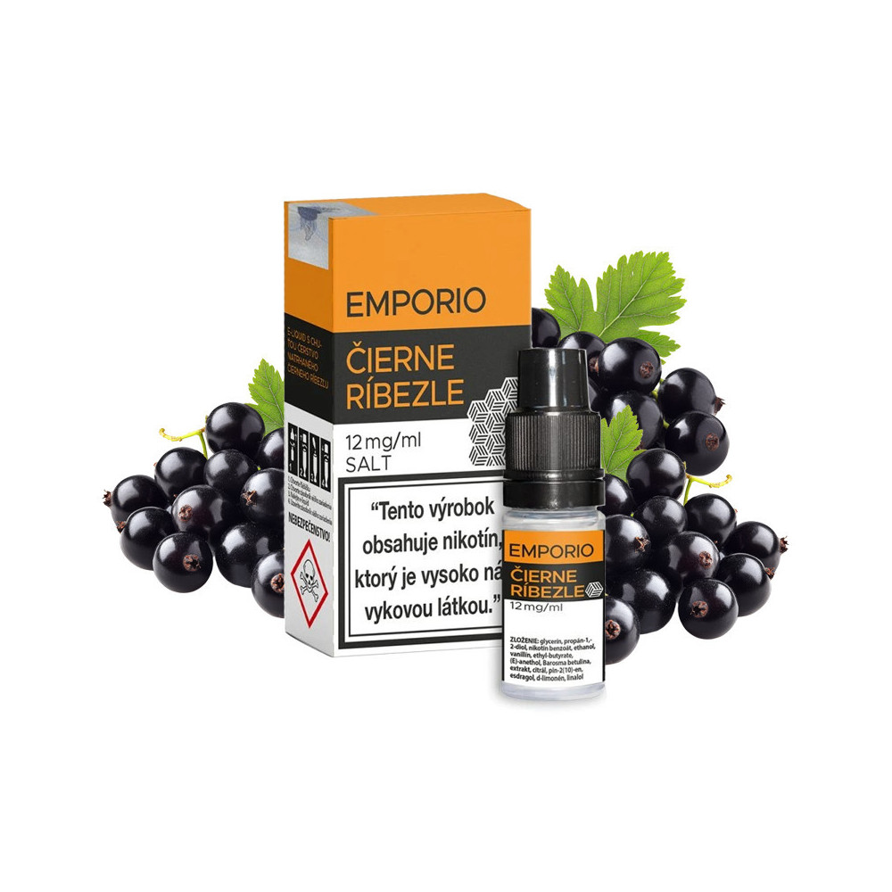 10 ml Čierne Ríbezle Emporio SALT e-liquid | www.e-smoke.sk