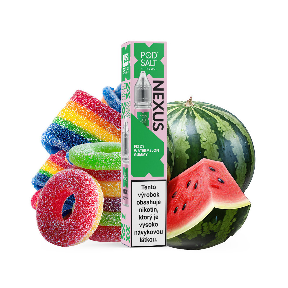 10ml Fizzy Watermelon Gummy POD SALT Nexus SALT e-liquid | www.e-smoke.sk