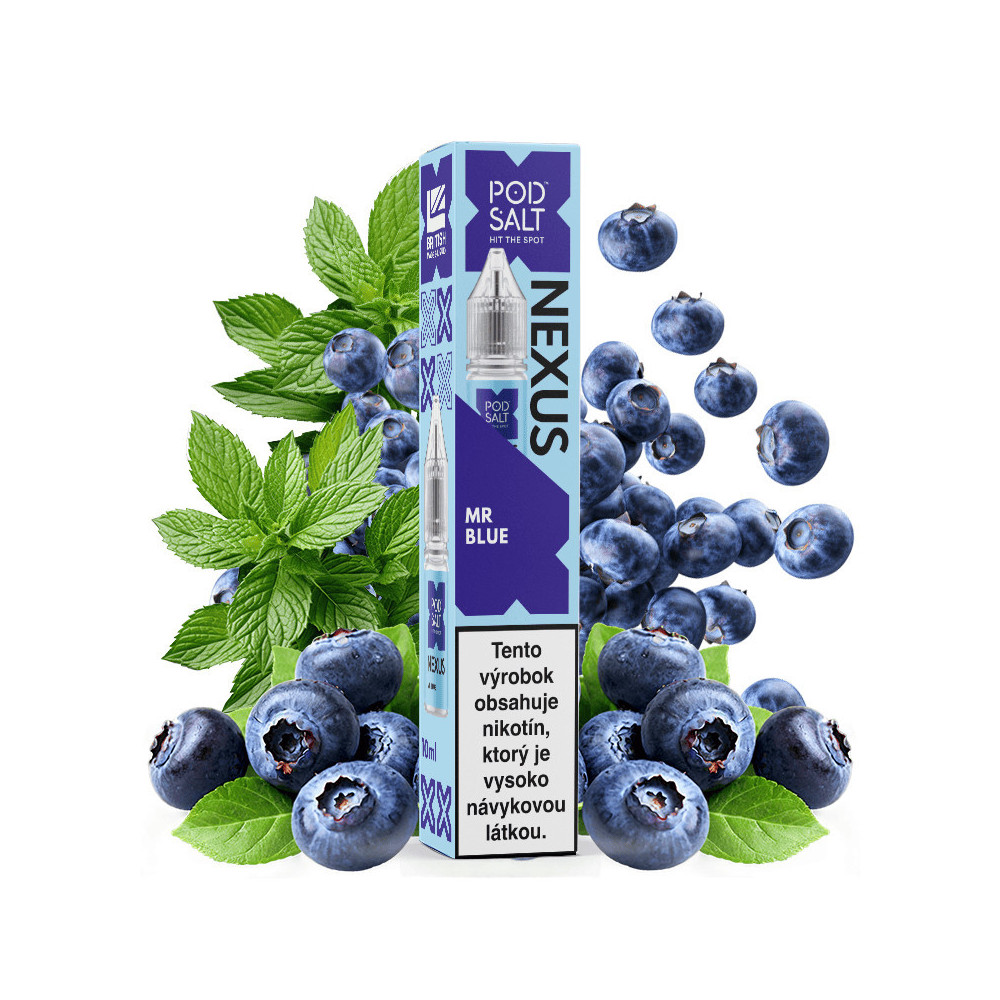 10ml Mr Blue POD SALT Nexus SALT e-liquid | www.e-smoke.sk