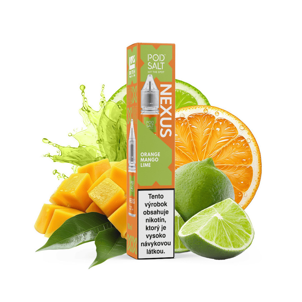 10ml Orange Mango Lime POD SALT Nexus SALT e-liquid | www.e-smoke.sk