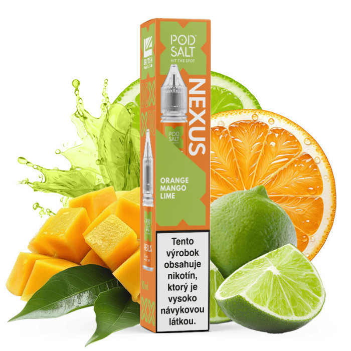 10ml Orange Mango Lime POD SALT Nexus SALT e-liquid | www.e-smoke.sk