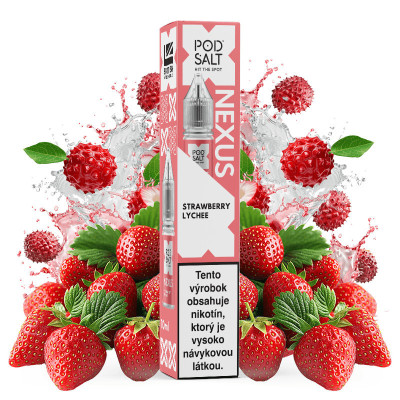 10ml Strawberry Lychee POD SALT Nexus SALT e-liquid | www.e-smoke.sk