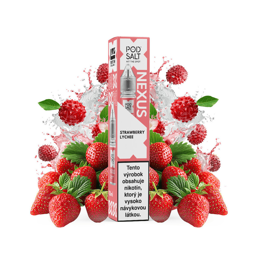 10ml Strawberry Lychee POD SALT Nexus SALT e-liquid | www.e-smoke.sk