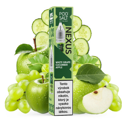 10ml White Grape Cucumber Apple POD SALT Nexus SALT e-liquid | www.e-smoke.sk