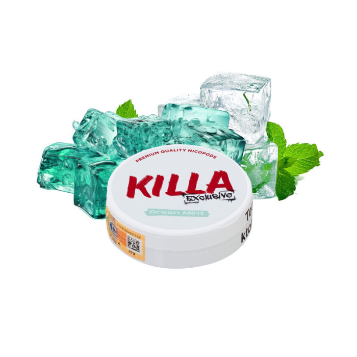 Green Mint KILLA nikotínové vrecúška