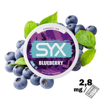 Blueberry SYX nikotínové vrecúška