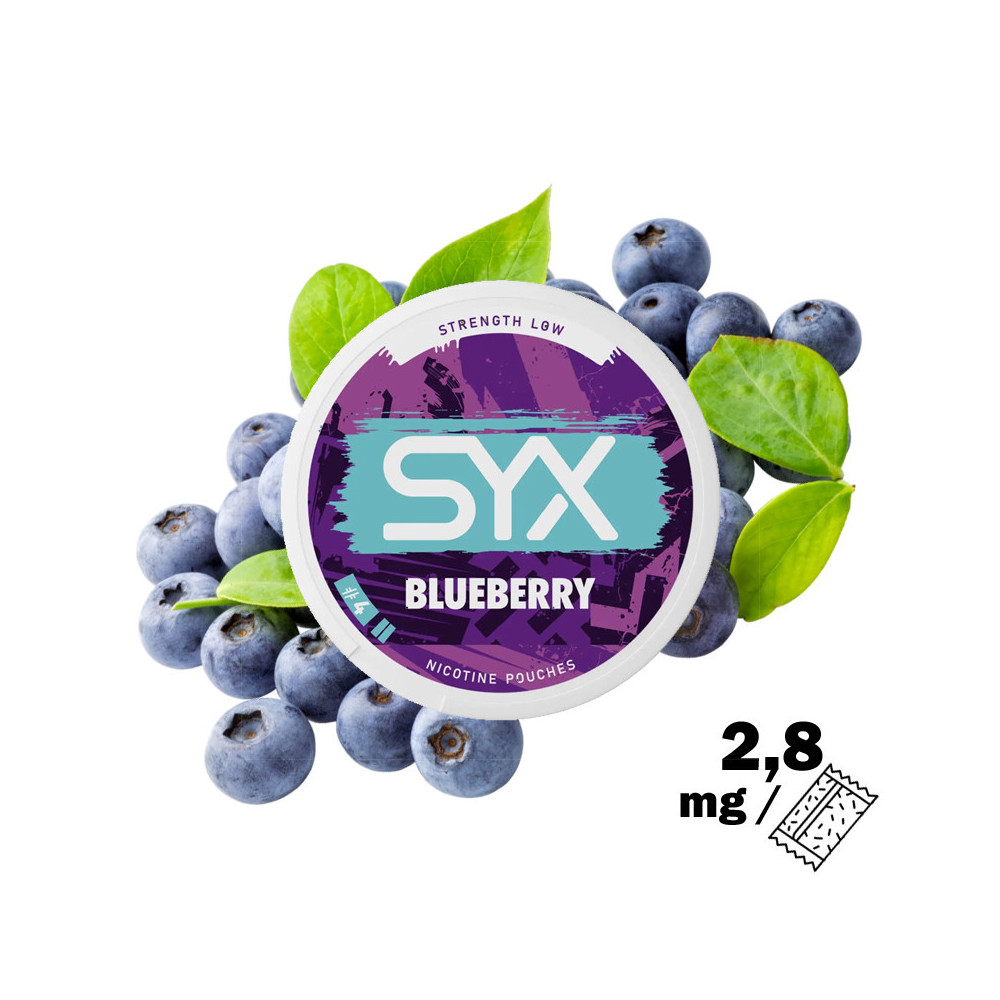 Blueberry SYX nikotínové vrecúška