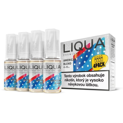 4-Pack Americký tabak LIQUA Elements E-Liquid