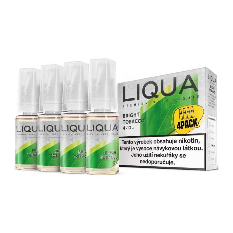 4-Pack BRIGHT TABAK LIQUA ELEMENTS E-LIQUID
