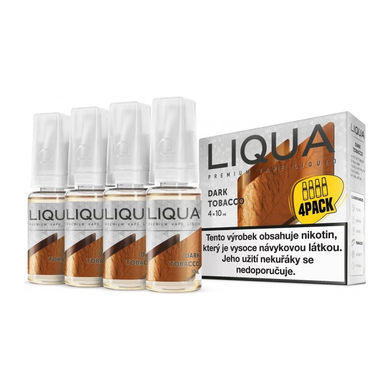 4-Pack Silný tabak LIQUA ELEMENTS E-LIQUID