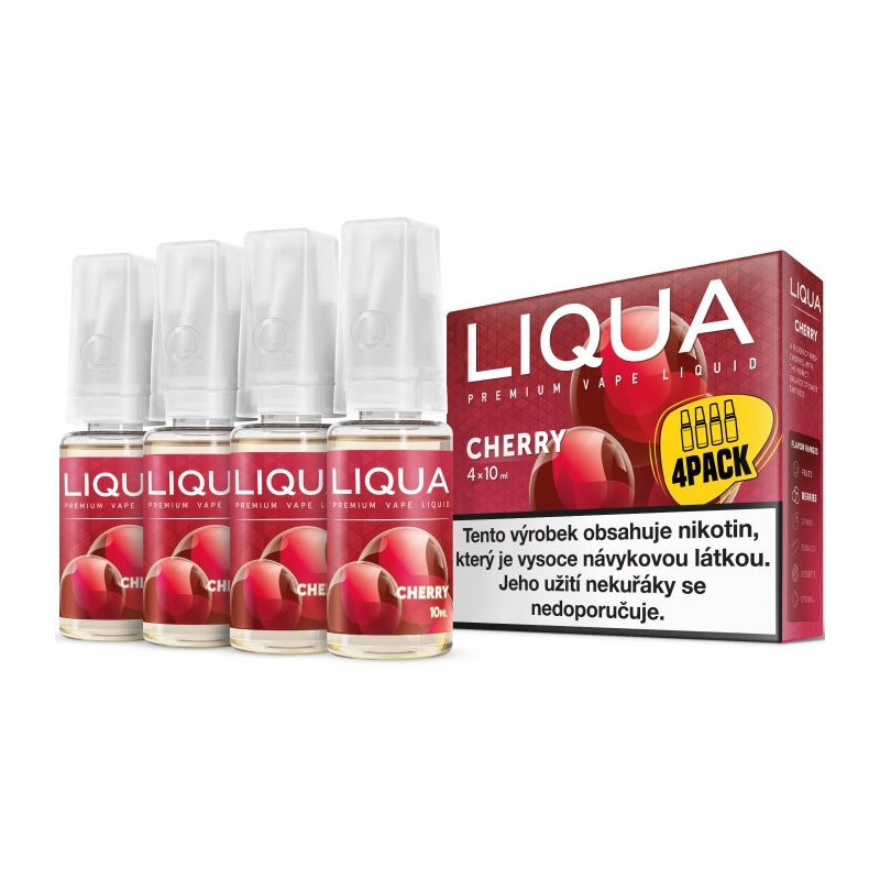 4-Pack Čerešňa LIQUA Elements E-Liquid