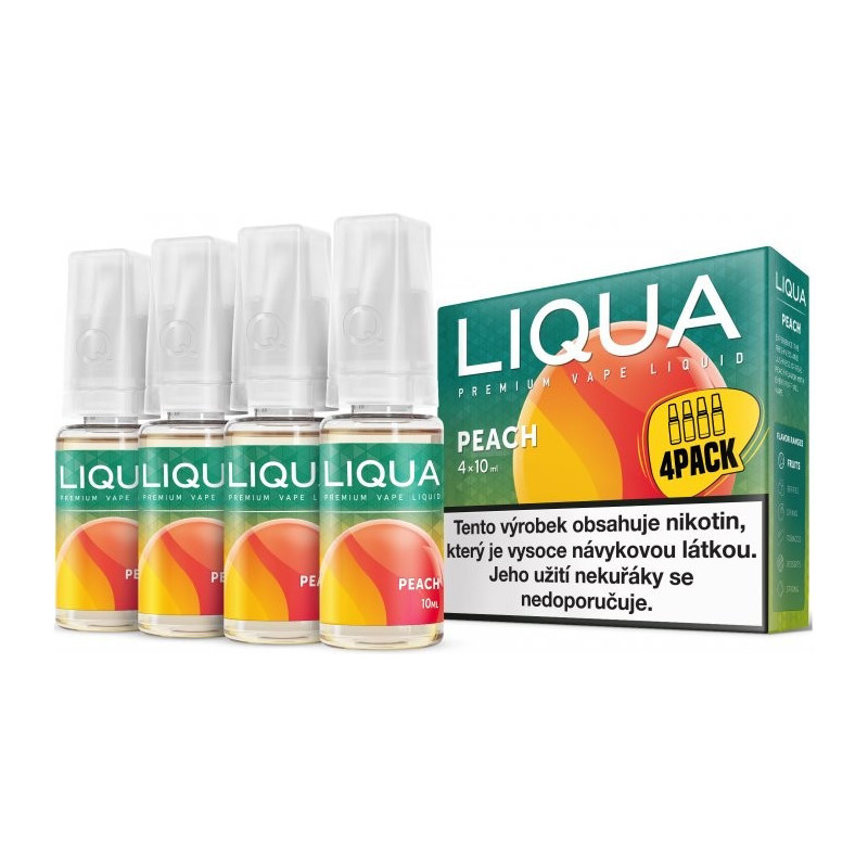 4-Pack Broskyňa LIQUA Elements E-Liquid