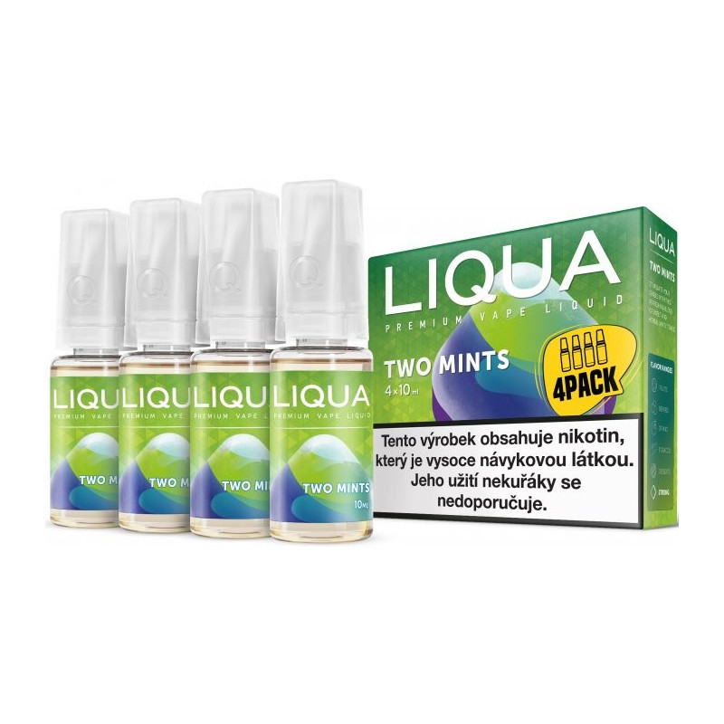 4-Pack Two mints LIQUA Elements E-Liquid