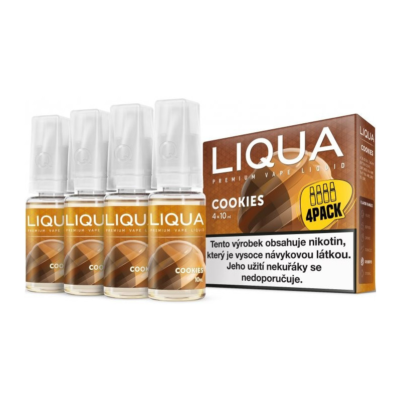 4-Pack  Cookies LIQUA Elements E-Liquid