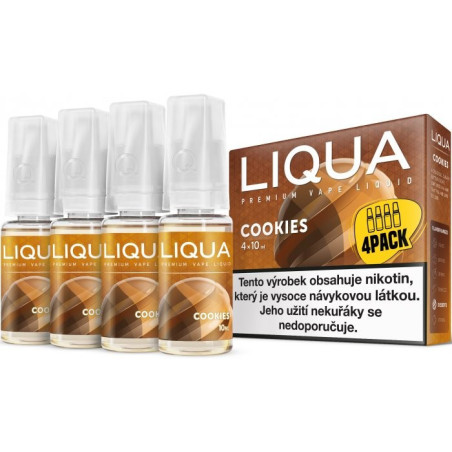 4-Pack  Cookies LIQUA Elements E-Liquid