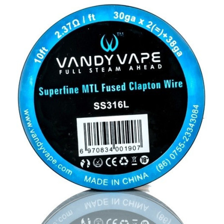 Vandy Vape SS316L Superfine MTL Fused Clapton