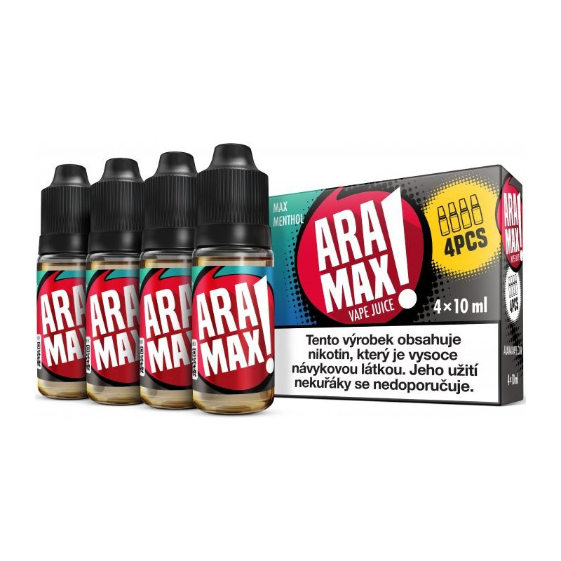 4-Pack Max Mentol Aramax e-liquid