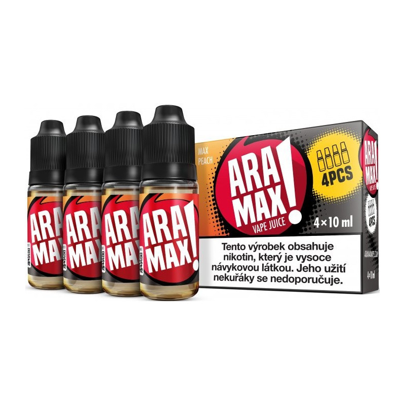 4-Pack Broskyňa Aramax e-liquid