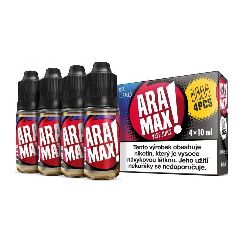 4-Pack USA Tabak Aramax e-liquid