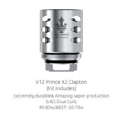 SMOK V12 Prince X2 Clapton 0,4 Ohm žhaviaca hlava