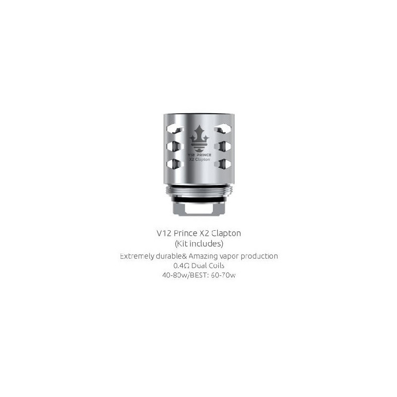 SMOK V12 Prince X2 Clapton 0,4 Ohm žhaviaca hlava